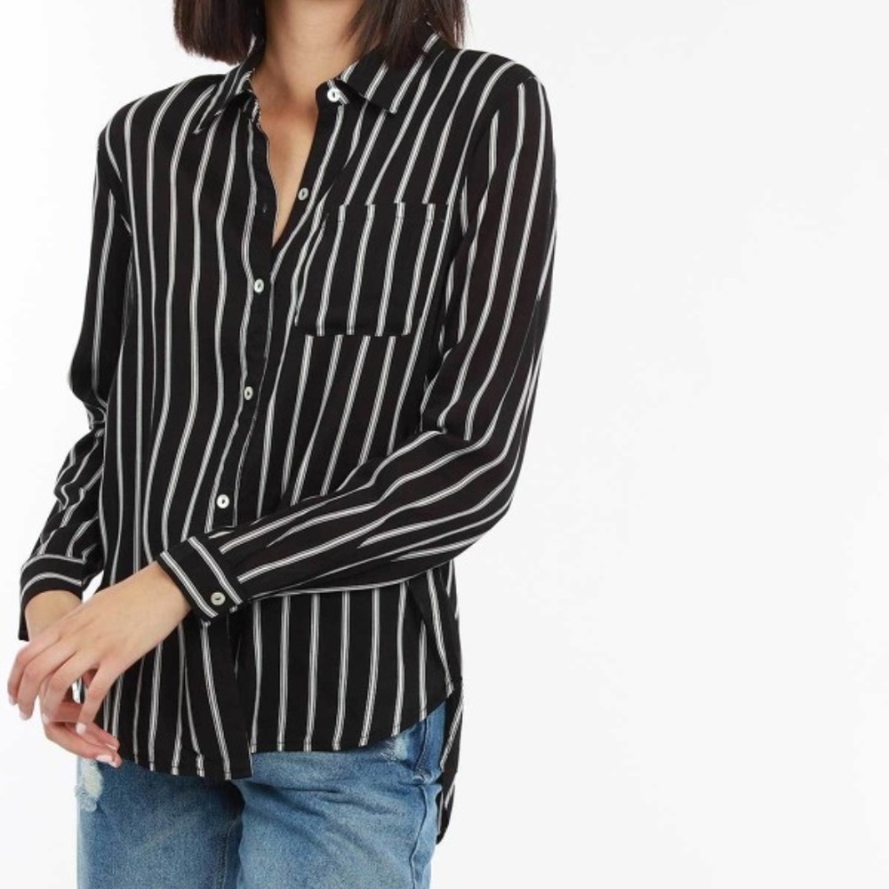 Striped button Down Shirt